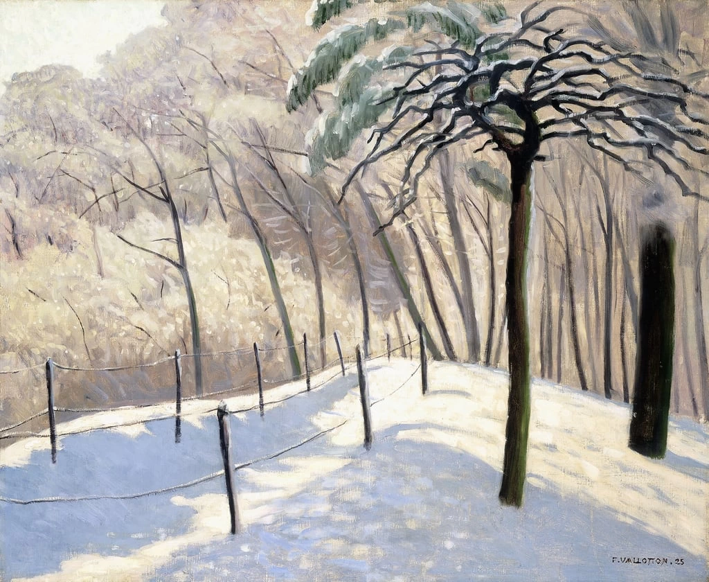 Paesaggio innevato nel Bois de Boulogne, 1905